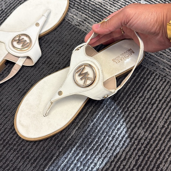 Michael Kors Sandals Rose Gold, Gold and white - Picture 2 of 2